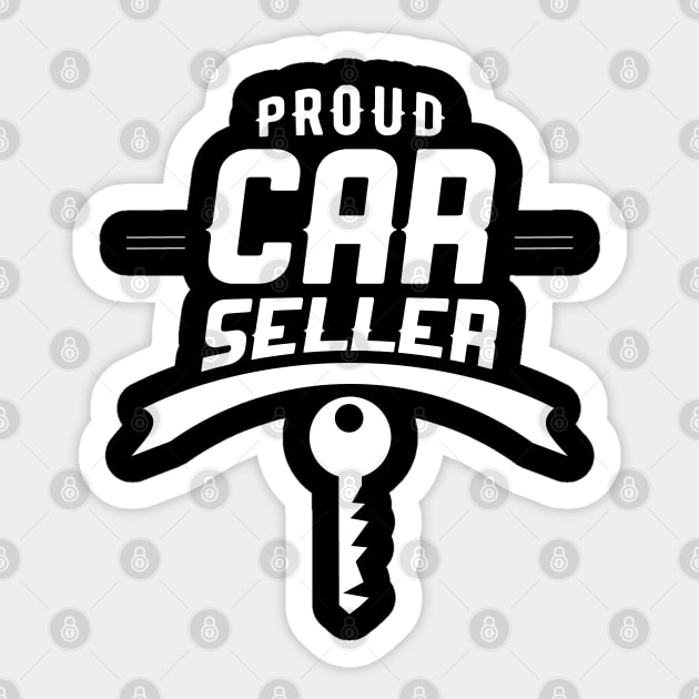 Dealer Car Salesman Sell Automobile Cars Seller Vehicle Sticker by dr3shirts